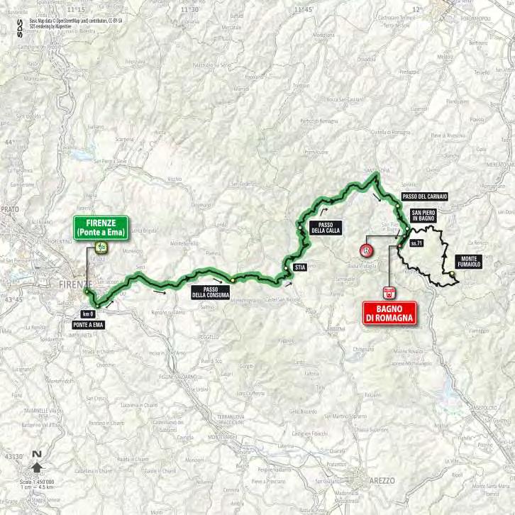 Tappa / Étape / Stage 11 Firenze (Ponte a Ema)-Bagno di Romagna 17.05.