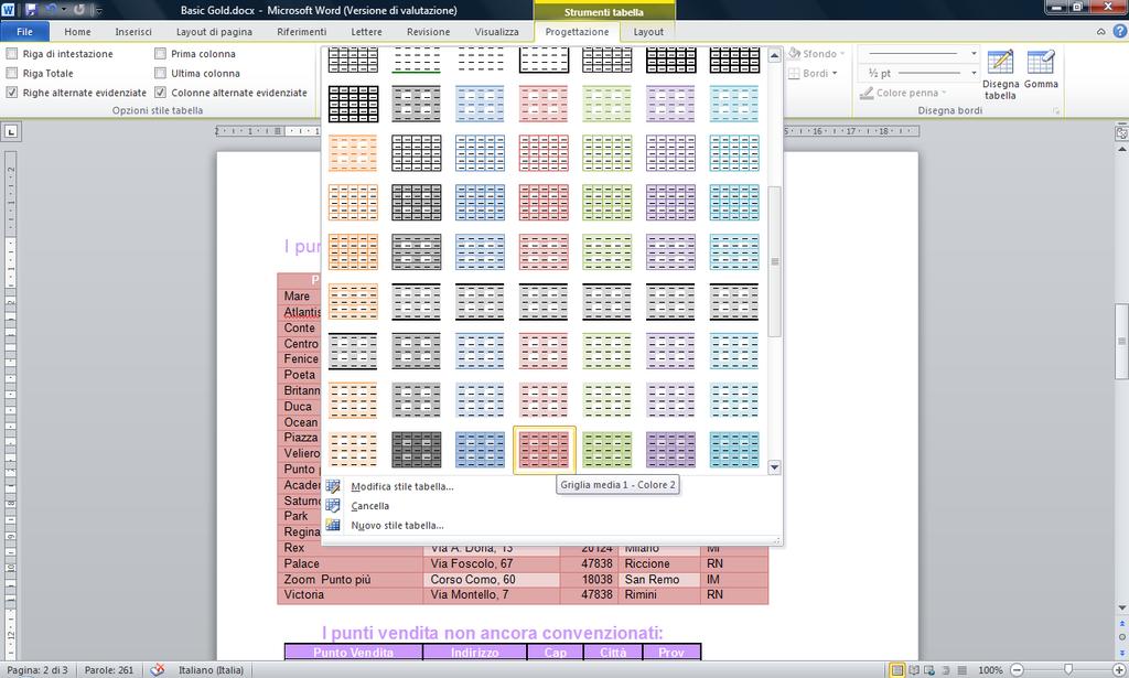 18 AM3 Elaborazione testi livello avanzato AM3.1.5 Tabelle Il candidato deve essere in grado di utilizzare funzioni particolari relative alle tabelle come la conversione di testo in tabella e