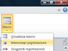 macro in Normal.dotm, cioè nel modello standard di Word e quindi nella postazione di lavoro. La registrazione va fatta solo nel documento attivo e quindi nella cartella del candidato).