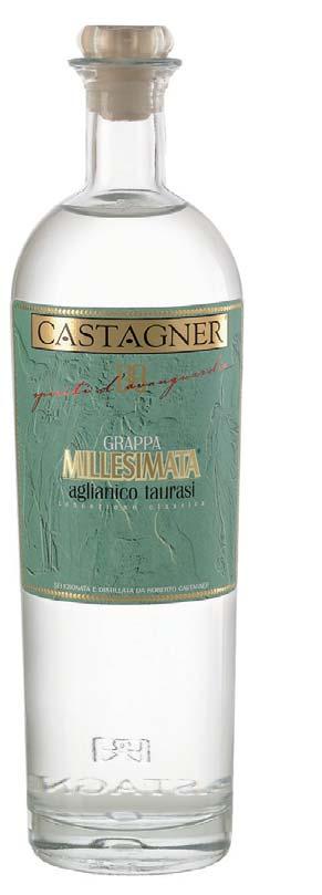 Aglianico Taurasi Grappa bianca, LT. 0,70, 41% vol. alcool. Per il millesimo 2006 è stata prevista una produzione complessiva di 5000 bottiglie circa.