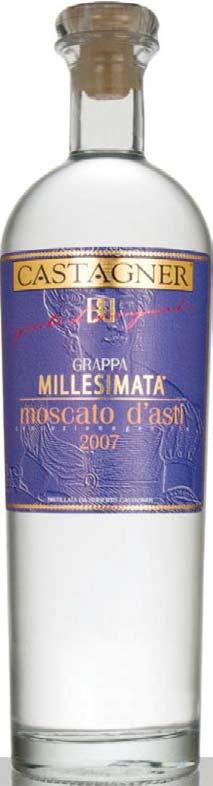 Moscato d Asti Grappa giovane, lt. 0,70, 38% vol. alcoolico. Per la vendemmia 2007 è stata prevista una produzione di circa 3.000 bottiglie.