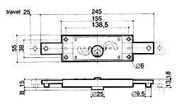 Cilind. mm 9 KA (PR681000020210) PRA21100140200 Catenacci dritti sporg. Cilind. (00102018) mm 12,5 (PR681000040200)..Disegno e funzioni come sopra.