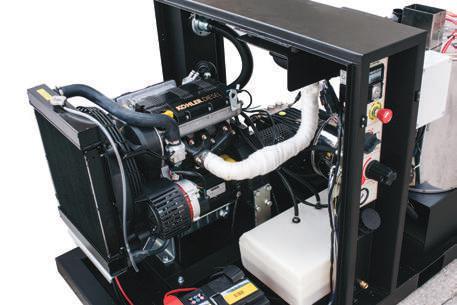 SKID - IDROPULITRICI AUTONOME PROFESSIONALI AD ACQUA CALDA Motorizzazione diesel KOHLER: bicilindrico raffreddato ad aria per mod. 200/15 e 3 clindiri raffreddato a liquido per mod.