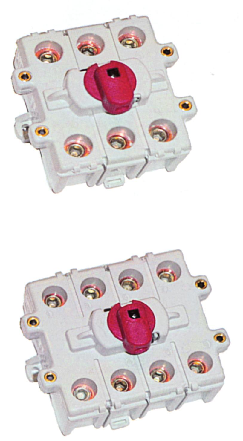 Prodotti Products SEZIONATORI SWITCH DISCONNECTORS INTERRUTTORI DI MANOVRA SEZIONATORI LOAD BREAKING SWITCHES INTERRUTTORE DI MANOVRA SEZIONATORE SM DA 16 A 12A SM LOAD BREAKING SWITCHES FROM 16 A TO