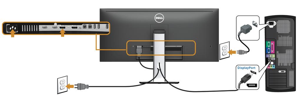 Collegamento del cavo DisplayPort (da Mini-DP a DP) nero Collegamento del cavo