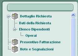 Per muoversi attraverso le maschere che permettono di inserire una richiesta di visita bisogna usare il menu presente a sinistra dello schermo e cliccare