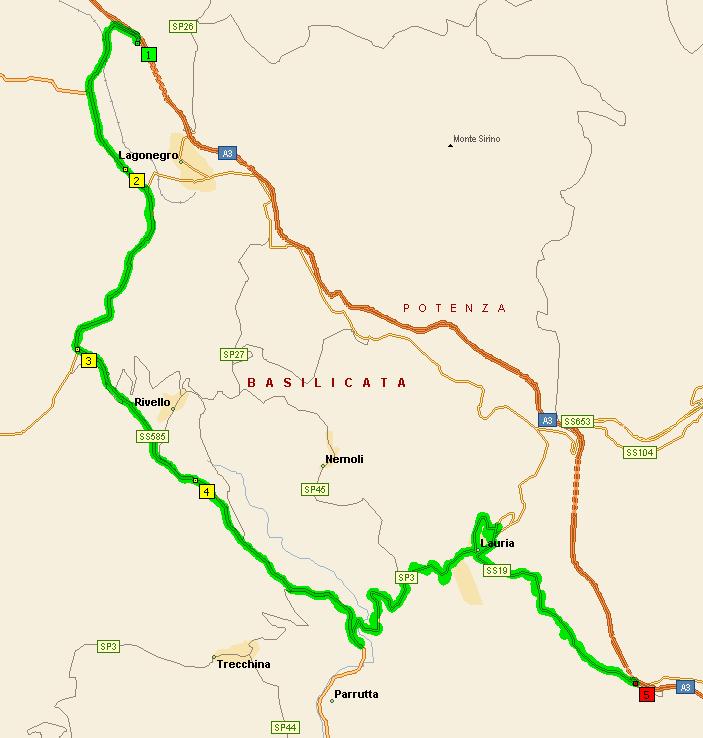 Autostrada del Mediterraneo tratto Lagonegro Nord - Lauria Guardia di Finanza Polizia Provinciale di Potenza Polizia Municipale di