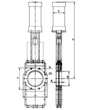 upon request. Available also version with inspection door (Art. 115). VALVOLA BIDIREZ