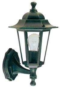 AVENIDA Lanterne e lampione per esterni in alluminio pressofuso, diffusori in vetro, portalampada E27 in