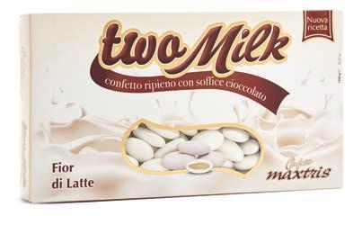 Two Milk Kiwi (Gluten Free) Un anima di cioccolato bianco avvolta da uno strato di cioccolato bianco al gusto di kiwi,