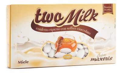 Two Milk Fior di Latte (Gluten Free) Un anima di cioccolato bianco avvolta da un secondo strato di cioccolato bianco al