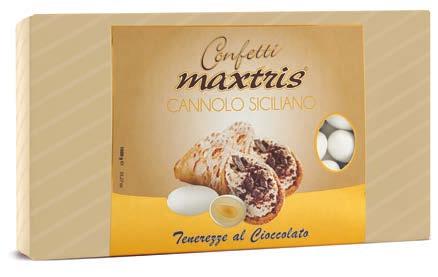 LA PASTICCERIA Confezioni da 1 kg Maxtris Amaretti (Gluten Free) Mandorla tostata avvolta da uno strato di cioccolato bianco al gusto di mandorla, ricoperto da un sottile strato di zucchero.