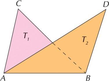 figura sono congruenti i triangoli ABC e ACD) due triangoli che hanno basi e