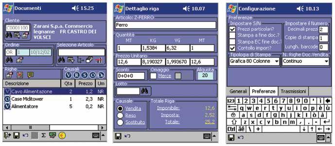 Zippy XP Soluzione ideale per tutti i settori merceologici Disponibile per Windows Mobile - Compatibilità prodotti famiglia Zippy Raccolta Ordini / Tentata