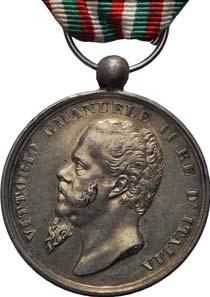 Medaglia 1865 commemorativa delle Guerre per l Indipendenza e l Unità d Italia 1848-1870 opus Canzani.