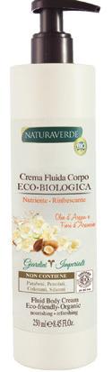 NOURISHING - REFRESHING With organic argan oil and organic orange flower Contenuto-Content: 250 ml / Imballo-Box 12 pz/pcs COD.