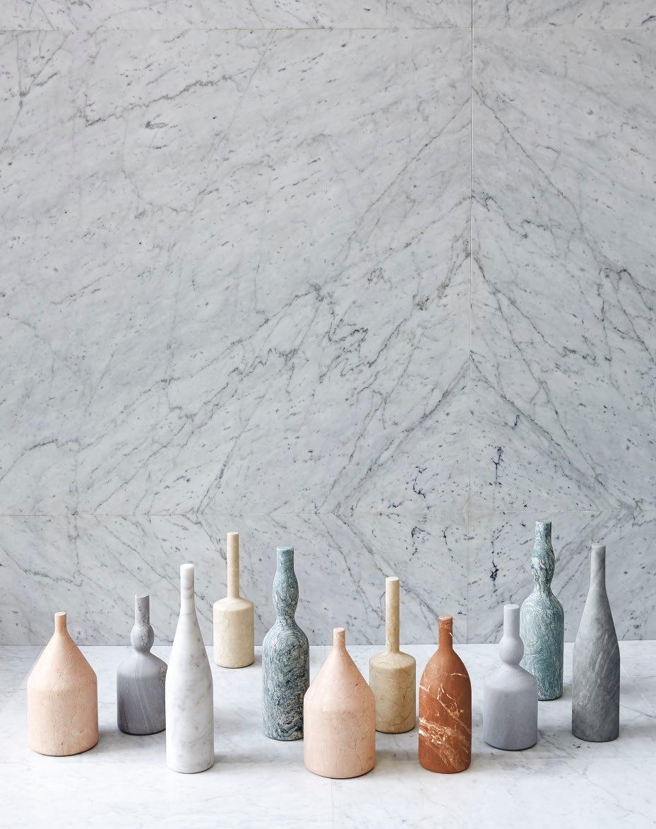 omaggio a morandi by Elisa Ossino Inspired by the array of different types of stone she encountered working with Salvatori, designer Elisa Ossino has drawn upon the simplicity of form of Morandi s