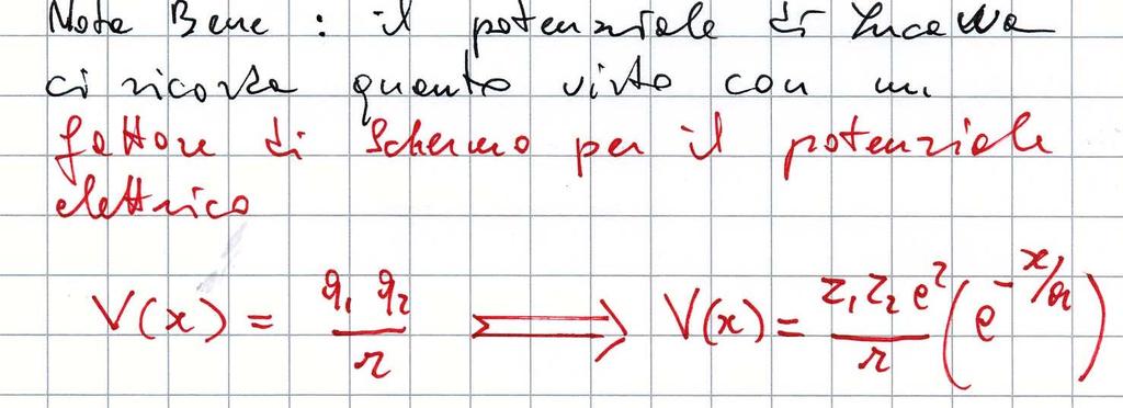 Range delle interazioni