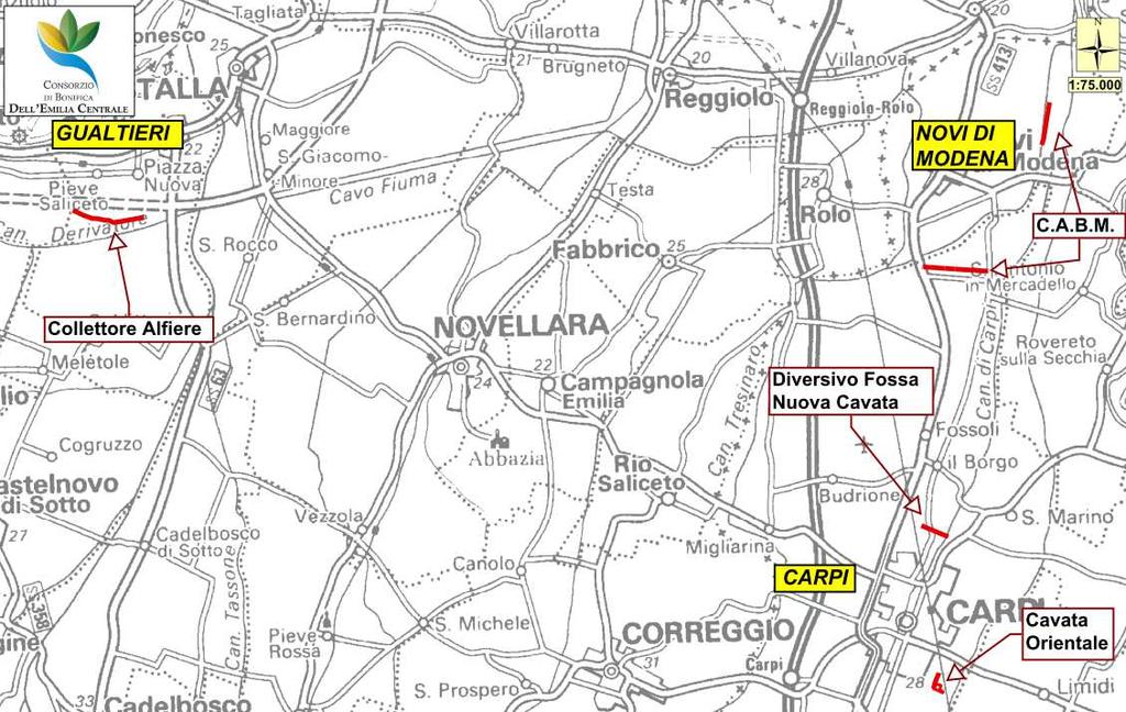 2 Inquadramento generale L area di progetto del LIFE RINASCE è ubicata nel Comuni di Carpi, in Provincia di Modena.