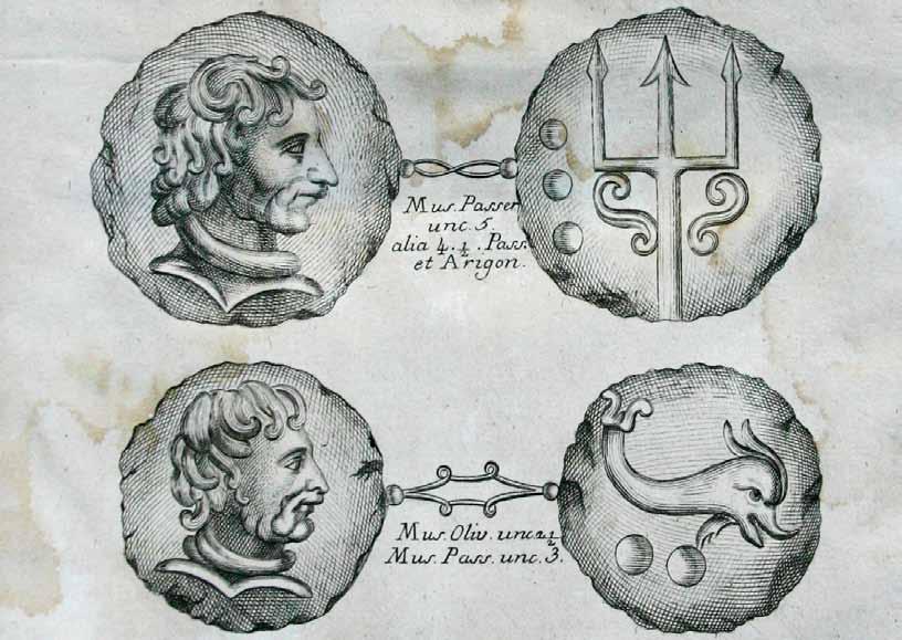 Musei di Carta immagini dell antico in Val di Chiana Esposizione di monete di epoca romana e libri di