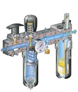 Prodotti FRL La gamma innovativa FRL offre numerose soluzioni di connessione La gamma CEJN per Filtraggio, Regolazione e Lubrificazione (FRL) comprende prodotti di