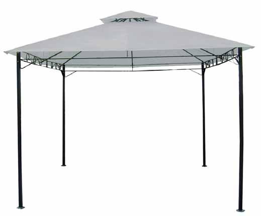 3x4 70,00 NEW AN2181 GAZEBO CARPORT Telaio in metallo verniciato a polveri.