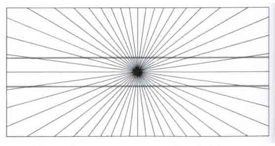 Illusione di Hering Le linee rette e parallele