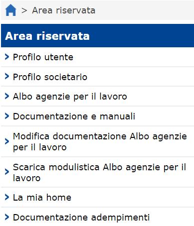 2 RICHIESTA DI ISCRIZIONE ALL ALBO AGENZIE PER IL LAVORO L utente, una vlta accedut al prtale dei servizi ANPAL e selezinat il prfil di tip Operatre, può visualizzare all intern della prpria Area