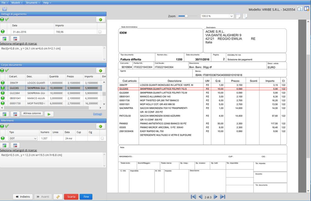 Verifica (2) scadenze di pagamento;