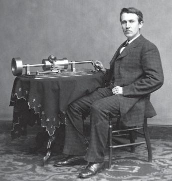 Nel 1877 lo statunitense Thomas Alva Edison (FIGURA 9) inventa il fonografo e nel 1880 brevetta la lampadina a incandescenza a lunga
