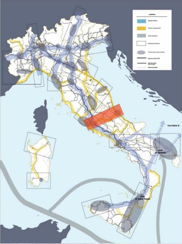 4 - INQUADRAMENTO NAZIONALE - LE PIATTAFORME STRATEGICHE LE PIATTAFORME STRATEGICHE A livello nazionale il territorio italiano è costituito da un insieme di Piattaforme Territoriali Strategiche che