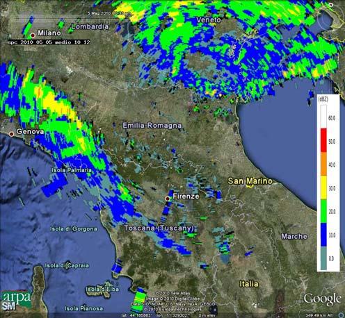 3 Cumulate di precipitazione sull Emilia Romagna I maggiori quantitativi totali di precipitazione,