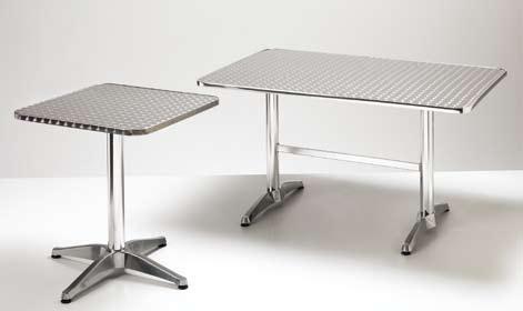 L 45 P 45 Ht 72/105,5 ZEUS Telaio tavolo con base in fusione d alluminio, colonna ø60mm. Table frame with cast aluminium base, columns ø60mm.