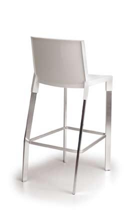 Available with frame height 65cm or 75cm. Seat in nylon. UV resistant. Suitable for outdoor or indoor.