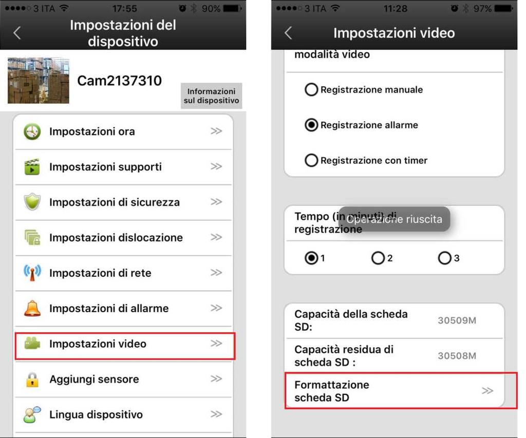 Parte 5: Configurazione di registrazione Ci sono 3 tipi di registrazione: 1. Registrazione Manuale: Registra 24H su 24 2.