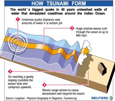 MAREMOTO effetto del Terremoto Onda di porto = Tsunami Evento