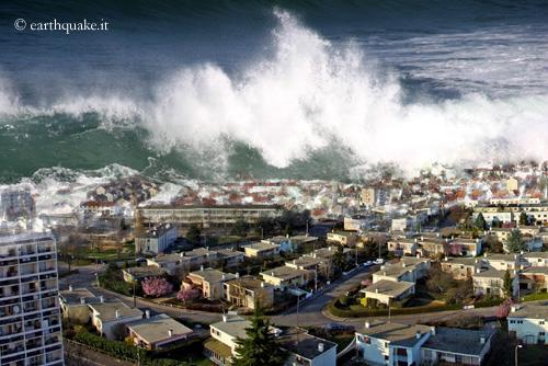 Quando l ipocentro è localizzato sui fondali marini (maremoto o tsunami) le onde
