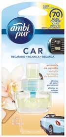 9 Ambi Pur Car Ricarica Frutti tropicali 7ml blister 341005 41,85 (4,65 l uno) Conf.