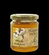 Miele mille fiori vasetto gr. 250 ca Crema di Lardo vasetto gr. 200 ca Campogiovanni Brunello di Montalcino ml.