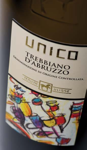 UNICO Trebbiano D Abruzzo DOP Dalla più nobile delle uve abruzzesi a bacca bianca, un prodotto senza tempo, raffinato ed elegante, dalla personalità forte e decisa.
