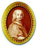 Nel 1739 venne nominato Tesoriere Generale da Clemente XII e Benedetto XIV lo nominò Cardinale. Ludovico di Borbone 14. Sede Vacante 1740, br., mm. 28 gr.