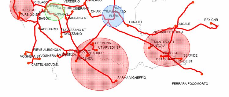 Stato della rete nell area di Milano Si evidenziano nel seguito le principali criticità sulla rete 380/220/132 kv della Rete di Trasporto Nazionale (RTN) in Lombardia.