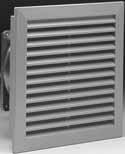 Ventilazione Ventilatori a filtro e filtri di uscita onsegna standard Ventilatore a filtro 30V 50/60z sigillatura P54 inclusa trama di filtraggio tipo P5/350 S standard RL 7035 iltro di uscita