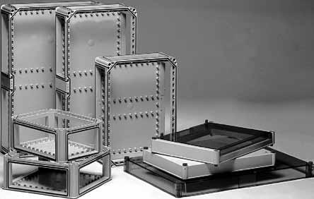 Quadri e cassette industriali VMS Specifiche tecniche per documenti di gara Sistema di cassette modulari isolanti La gamma consta di cinque cassette con modulo 00 mm, con dimensioni da 30 x 0 mm a