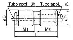 5 1 KGF-02 3 1 3 KGF-03 37 5.3.1 31 1 2 KGF-0 2 1 1 52 Dimensioni di riferimento dopo installazione filettatura.. equiv. Nota 1) : max. diametro Intermedio diritto per ø differenti: KG 1 equiv.