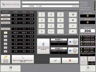 Plasma, Ossitaglio e accessori utilizzando un PC industriale con sistema operativo WINDOWS Embedded.