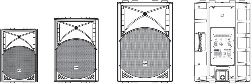 La linea di 3 modelli con woofer da 10/12/15 è in grado di soddisfare tutte le applicazioni di sonorizzazione anche in grandi ambienti.