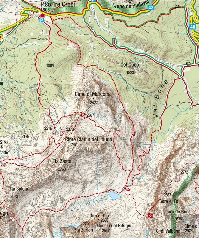 Mappa dell escursione: Dati tecnici: Disl.