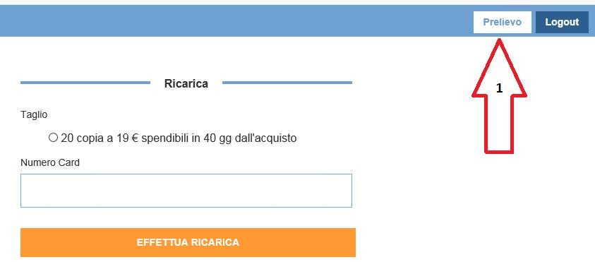 In questo caso viene mostrato un messaggio di errore da chiudere premendo la X