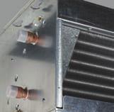 sistema di fissaggio ad asole per una rapida installazione raccordo per canalizzazioni dritte fissato sul lato scarico (larghezza 30 mm) SCAMBIATORE DI CALORE batteria di raffreddamento a 1 o 2